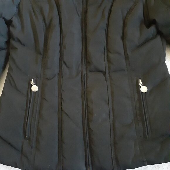 Calvin Klein Women's Black Down Feather Puffer Jacket Small - Picture 10 of 16